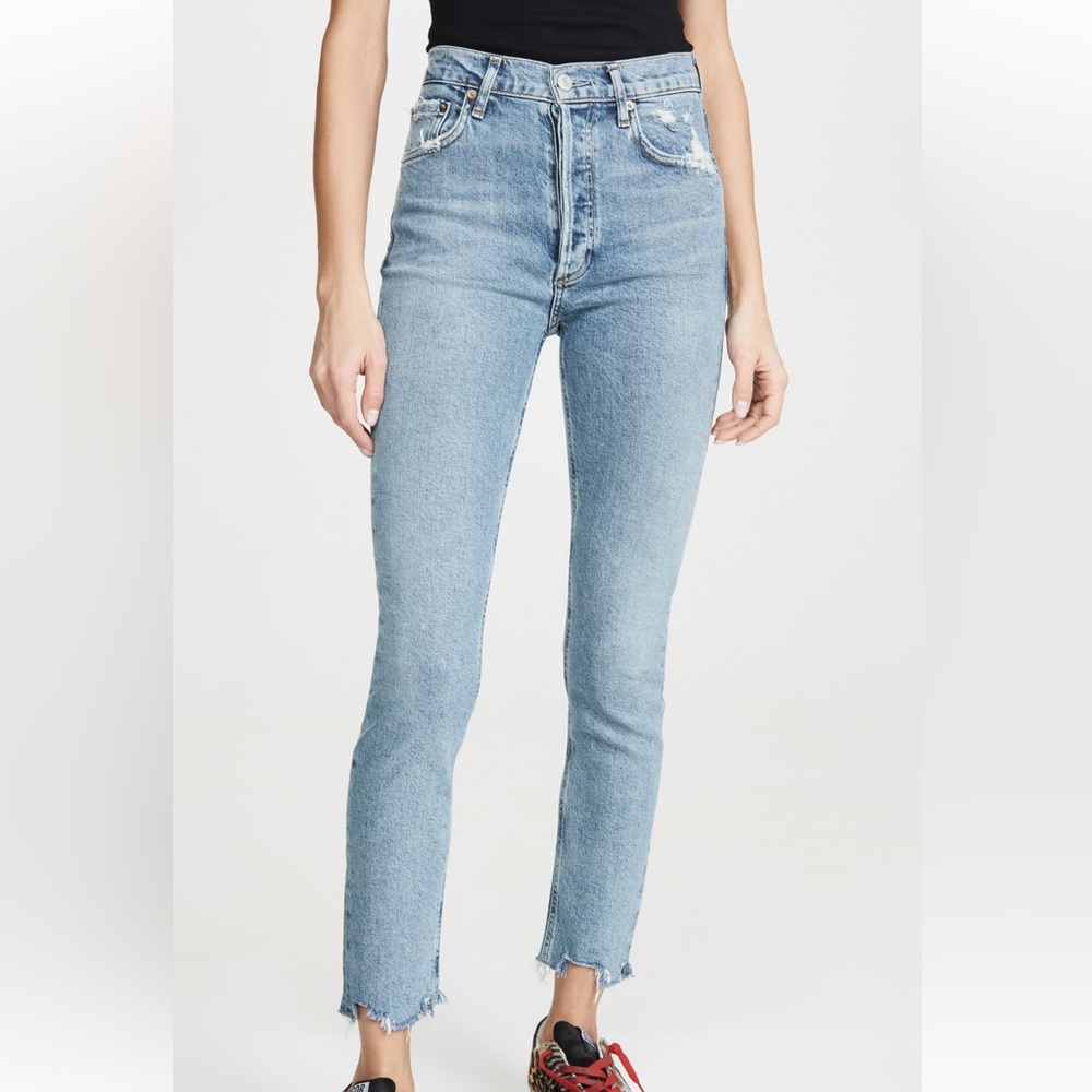 Adolge Nico High Rise Slim Fit Jeans in color Rooted